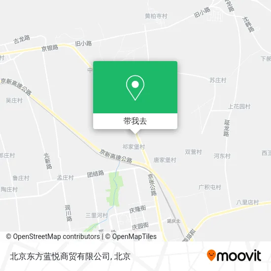北京东方蓝悦商贸有限公司地图