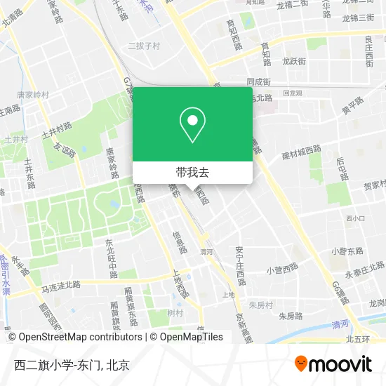 西二旗小学-东门地图