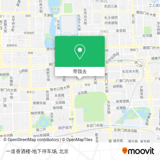 一道香酒楼-地下停车场地图