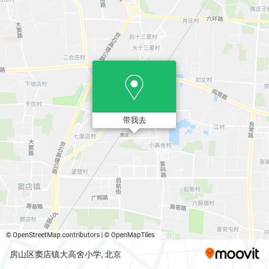 房山区窦店镇大高舍小学地图