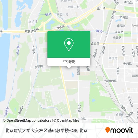 北京建筑大学大兴校区基础教学楼-C座地图