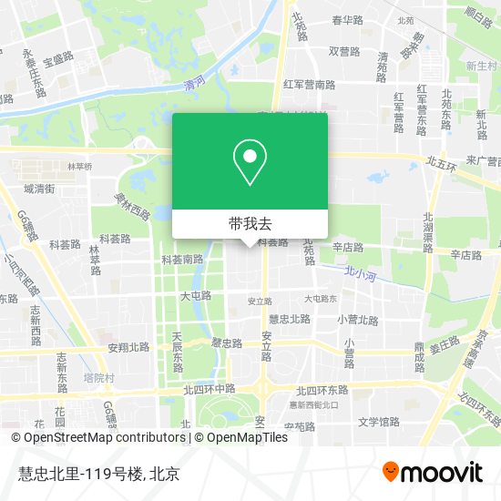 慧忠北里-119号楼地图