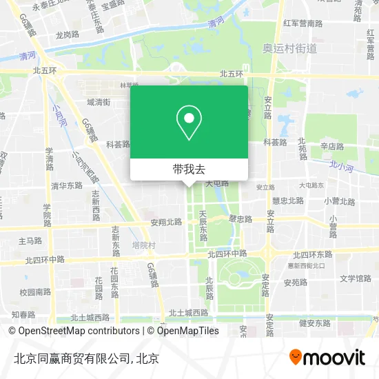 北京同赢商贸有限公司地图