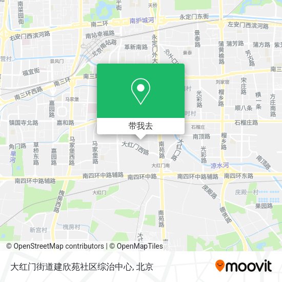 大红门街道建欣苑社区综治中心地图