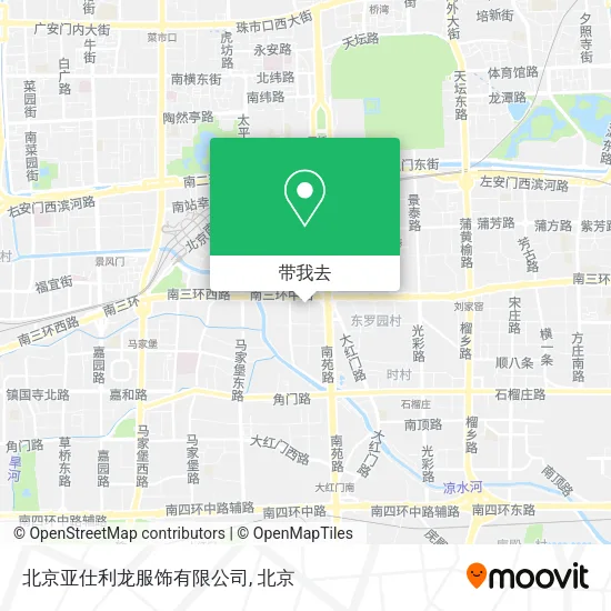 北京亚仕利龙服饰有限公司地图