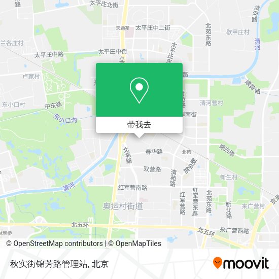 秋实街锦芳路管理站地图