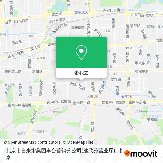 北京市自来水集团丰台营销分公司(建欣苑营业厅)地图
