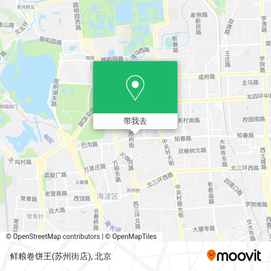 鲜粮卷饼王(苏州街店)地图