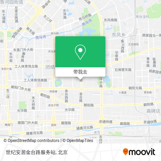 世纪安居金台路服务站地图