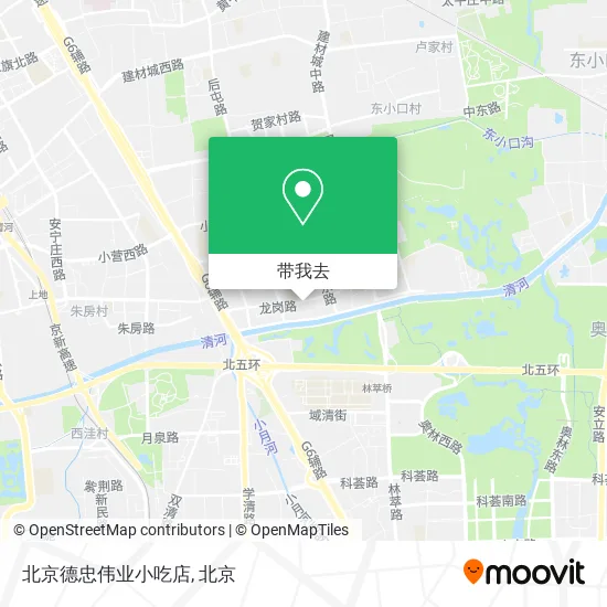 北京德忠伟业小吃店地图