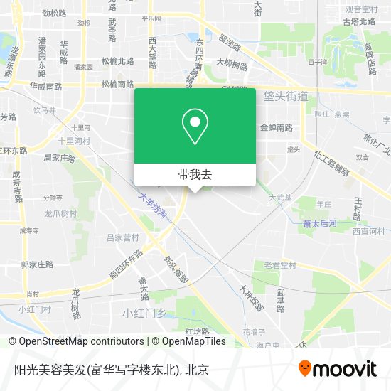阳光美容美发(富华写字楼东北)地图