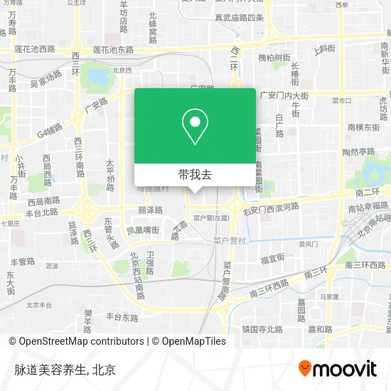 脉道美容养生地图
