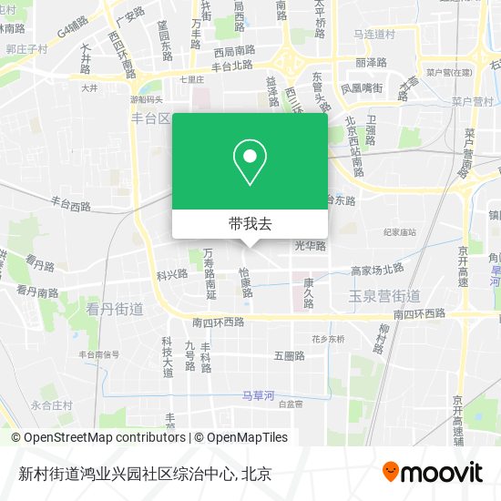 新村街道鸿业兴园社区综治中心地图
