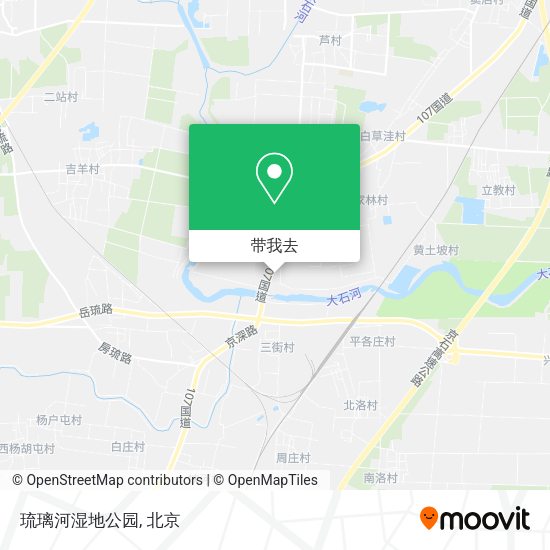 琉璃河湿地公园地图