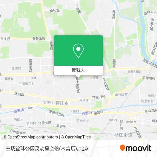 主场篮球公园灵动星空馆(常营店)地图
