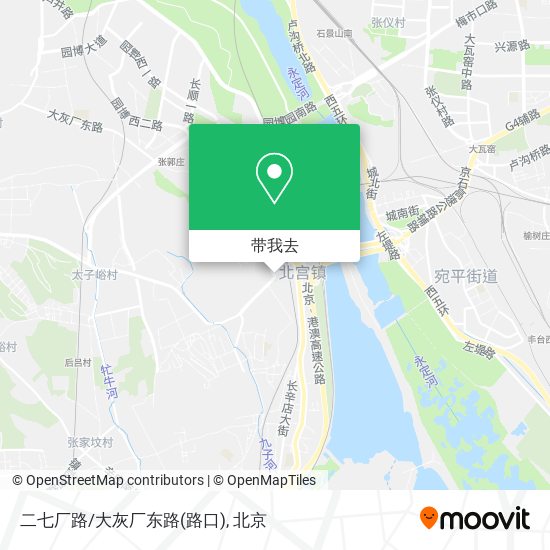 二七厂路/大灰厂东路(路口)地图