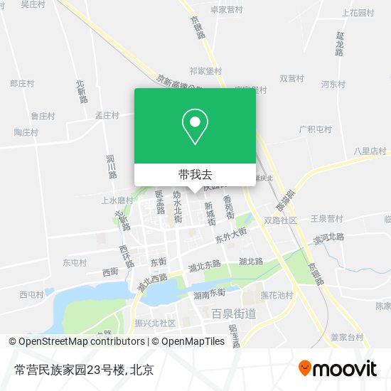 常营民族家园23号楼地图