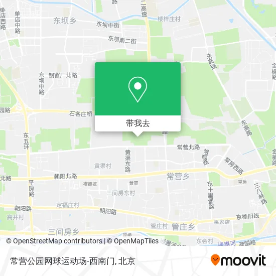 常营公园网球运动场-西南门地图