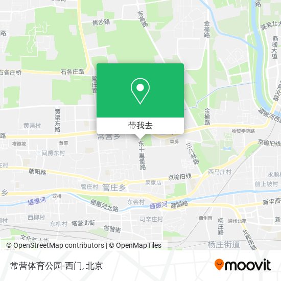 常营体育公园-西门地图