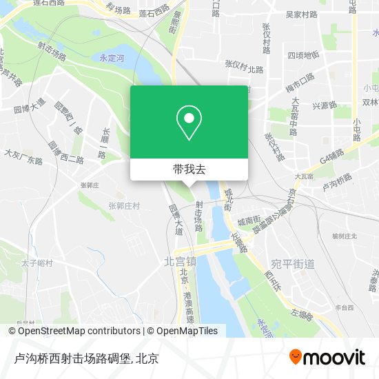 卢沟桥西射击场路碉堡地图