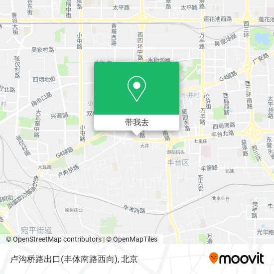 卢沟桥路出口(丰体南路西向)地图