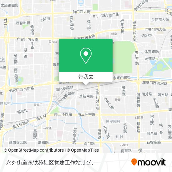 永外街道永铁苑社区党建工作站地图