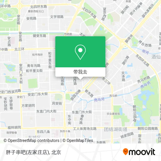 胖子串吧(左家庄店)地图