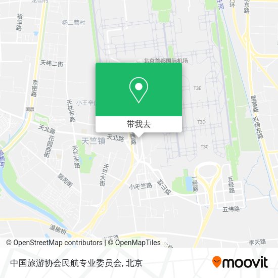 中国旅游协会民航专业委员会地图