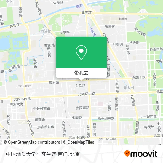 中国地质大学研究生院-南门地图