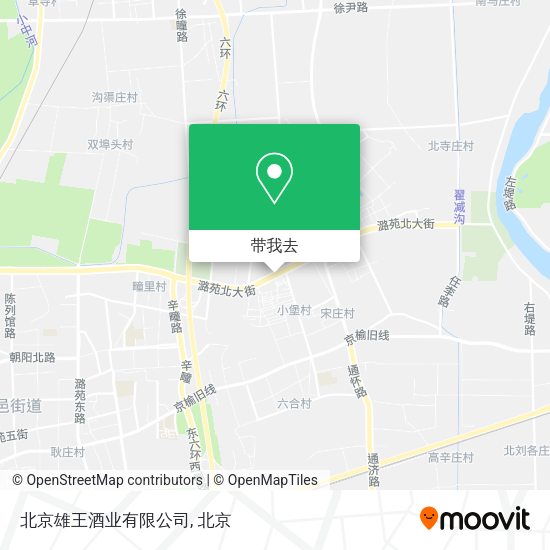 北京雄王酒业有限公司地图