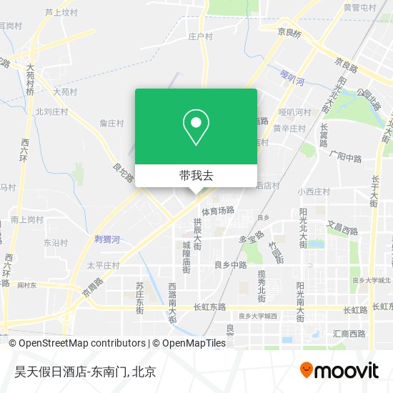 昊天假日酒店-东南门地图