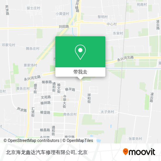 北京海龙鑫达汽车修理有限公司地图