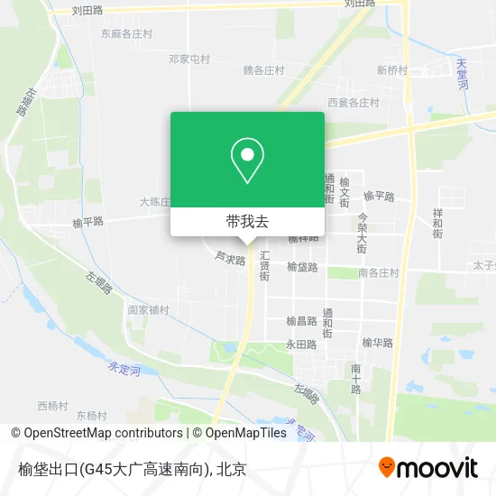 榆垡出口(G45大广高速南向)地图