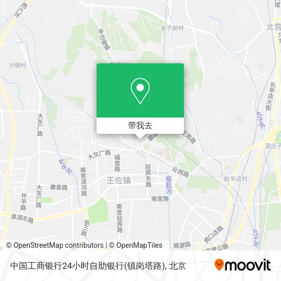 中国工商银行24小时自助银行(镇岗塔路)地图