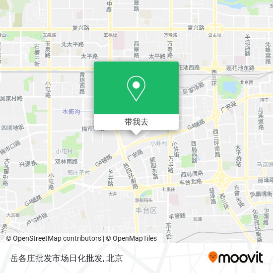 岳各庄批发市场日化批发地图
