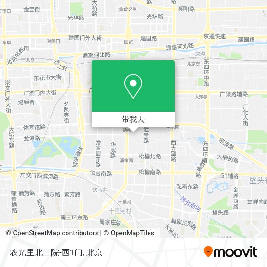 农光里北二院-西1门地图