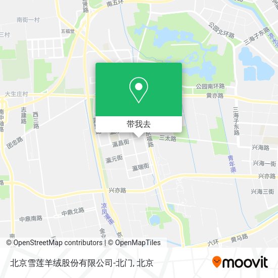 北京雪莲羊绒股份有限公司-北门地图