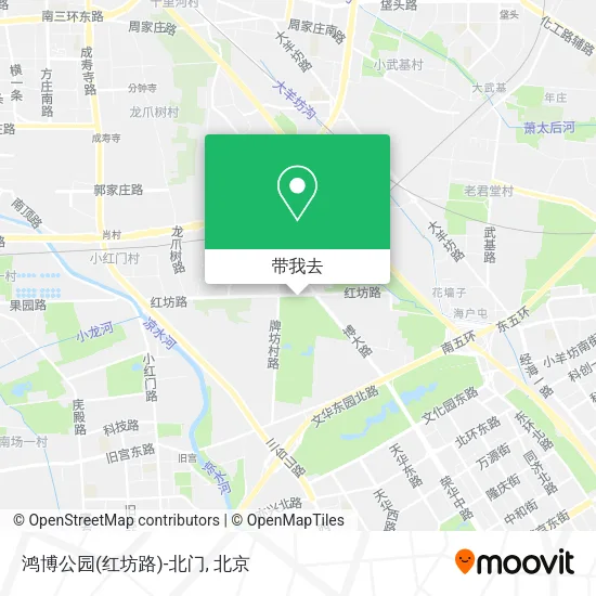 鸿博公园(红坊路)-北门地图