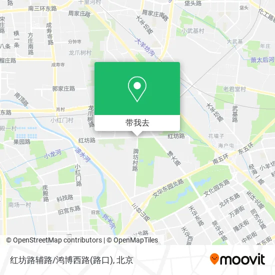 红坊路辅路/鸿博西路(路口)地图