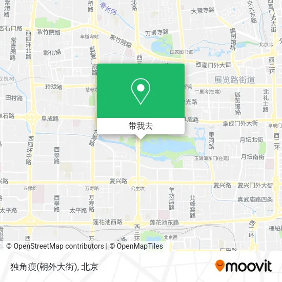 独角瘦(朝外大街)地图