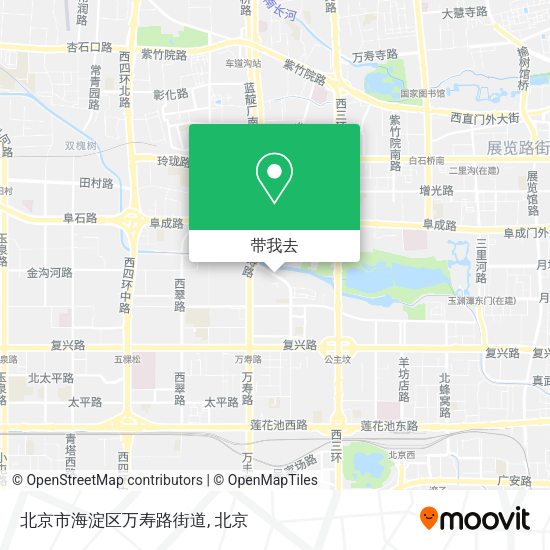 北京市海淀区万寿路街道地图