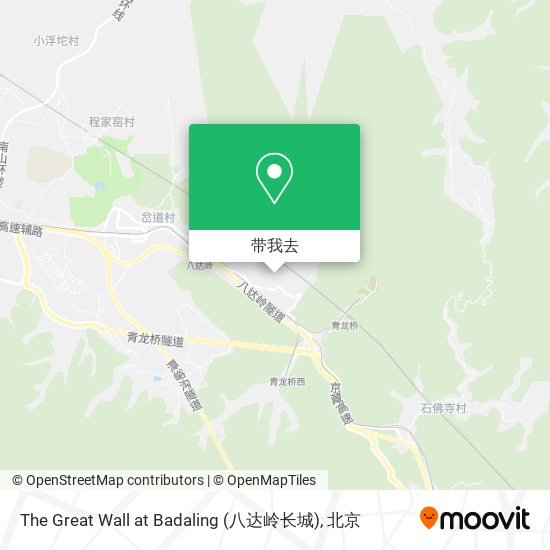 The Great Wall at Badaling (八达岭长城)地图