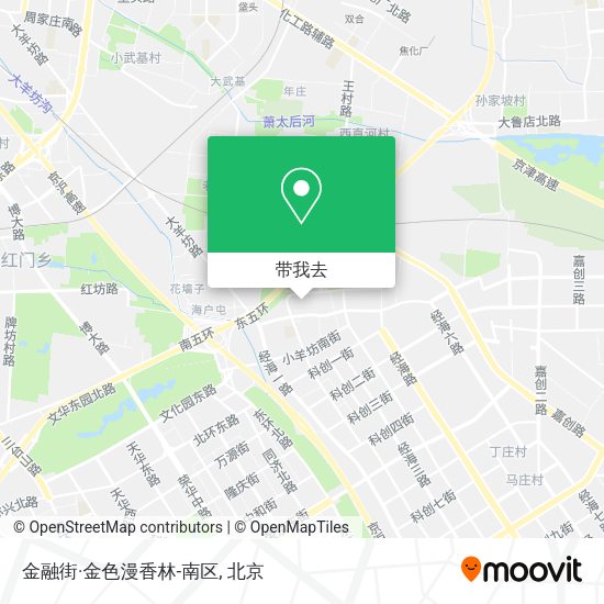 金融街·金色漫香林-南区地图