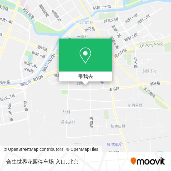 合生世界花园停车场-入口地图
