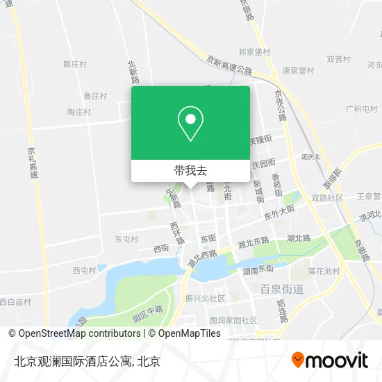 北京观澜国际酒店公寓地图