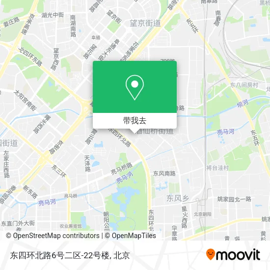 东四环北路6号二区-22号楼地图