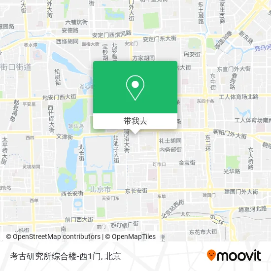 考古研究所综合楼-西1门地图