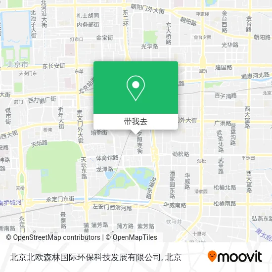 北京北欧森林国际环保科技发展有限公司地图