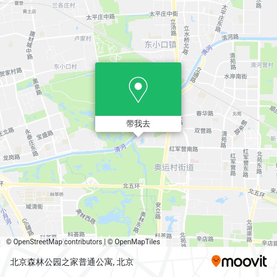 北京森林公园之家普通公寓地图
