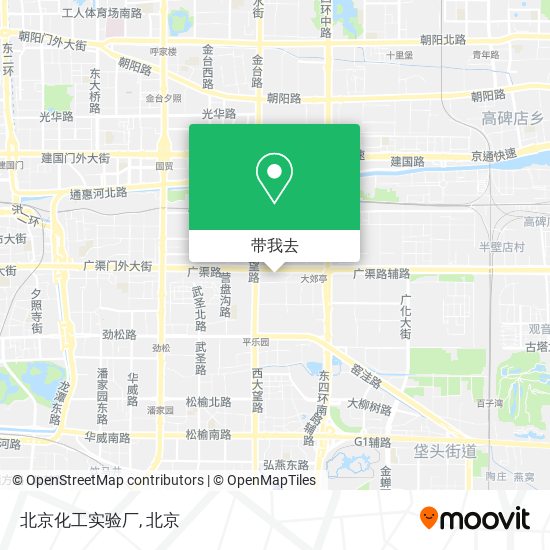 北京化工实验厂地图